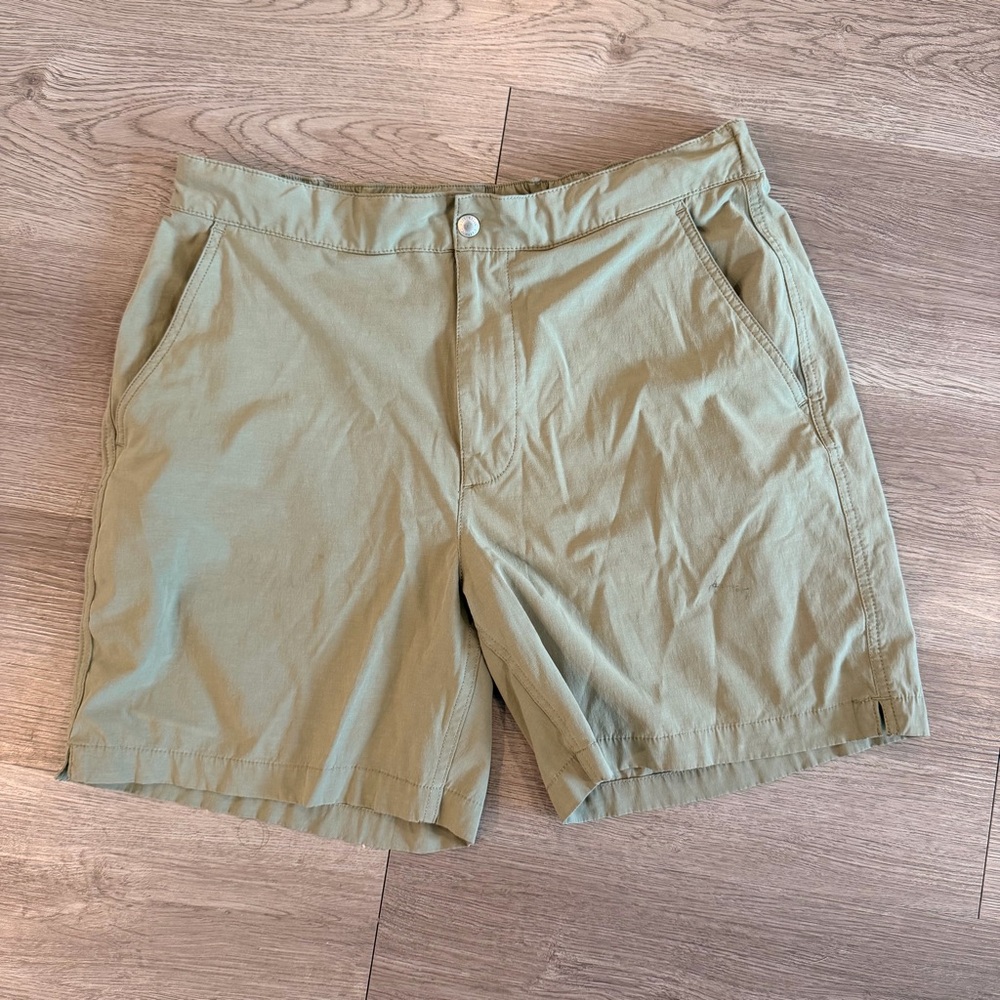Buck Mason Light Olive Utility Shorts